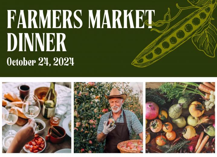 Graphic of farmers market dinner