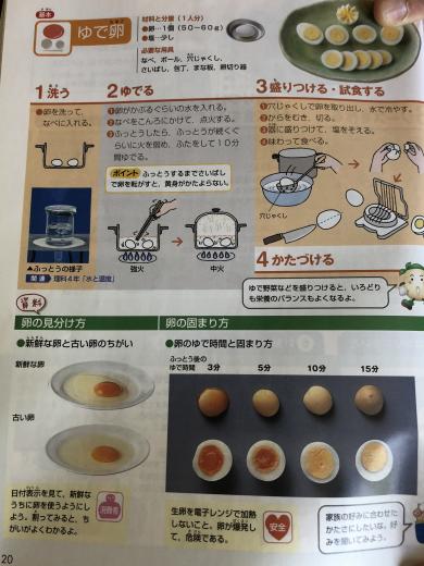 How to cook an egg in a Japanese course book